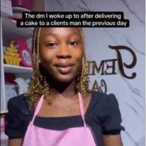 Baker shares whatsapp messages she received from a jealous girlfriend after delivering cake to her man