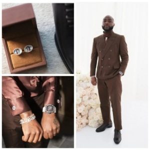 Davido opens up about wearing cufflinks with portrait of late son, Ifeanyi