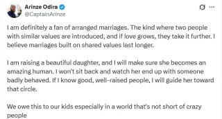 I won’t sit back and watch my daughter end up with a badly behaved person – Nigerian man expresses support for arranged marriage