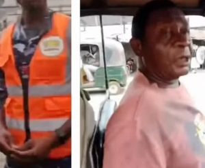 Woman confronts policeman for allegedly trying to extort money from a keke rider